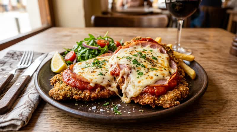 Argentine Milanesa a la Napolitana