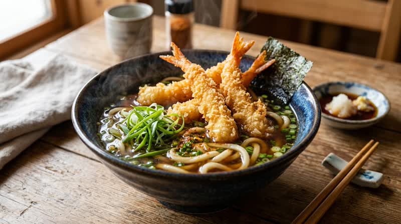 Udon Noodle Soup with Tempura