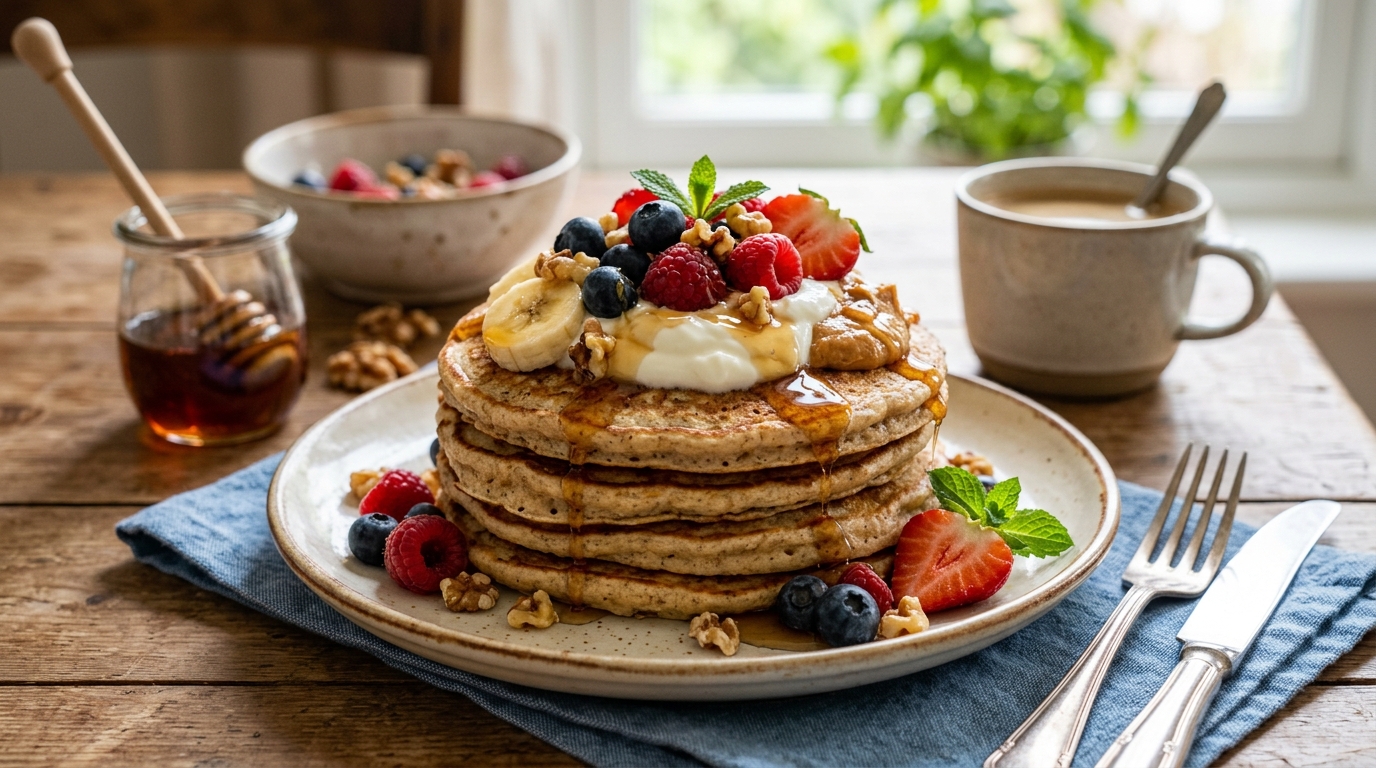 Oatmeal and egg pancakes
